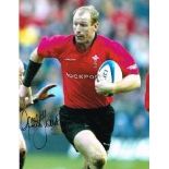 Gareth Thomas Welsh Rugby Signed 10 X 8 Good condition. All signed items come with Certificate of