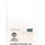 Flying Tiger Dick Rossi AVG Flt Leader Ace Signed 50th Commercial Aviation Chicago 1976 FDC. The