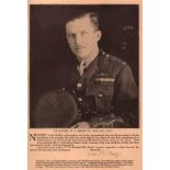 Billy Bishop VC. Nice signed 10" x 7" (approx.) magazine type photo with genuine ink signed