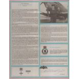 Wing Commander Andy Mackenzie DFC Signature on Canadian Fighter Ace profile of Wing Commander Andy