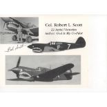 Flying Tiger Col Robert L Scott AVG 22 Aerial Victories and Author of God is my Co-Pilot Signed 10