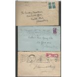 Postal History Collection. Unusual batch of around 20 postcards and envelopes, dated from 1918
