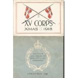 Wartime Ephemera Collection. Collection of around 15 wartime items. Includes 1918 XV Corps Christmas