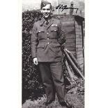 The Dam Busters Movie Pilot Eric Quinney signed 8 x 5 photo in uniform. Rare autograph signed by The