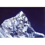 MOUNT EVEREST: 8x12 inch photo ofMount Everest, signed by the late George Band, member of the 1953