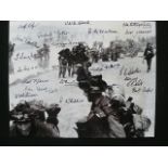 D Day Photo Signed 20 Normandy Veterans. 10 x 8 b/w photo signed by Gunner John Ainsworth - 10th