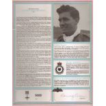 Squadron Leader J. Danforth Browne DFC Signature on Canadian Fighter pilot profile of US born