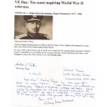 Major General Anthony Deane-Drummond DSO MC* Voted No3 in the Daily Telegraph 10 VE heroes of