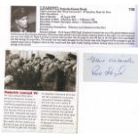 Wing Commander Roderick Learoyd VC RAF Signature of the first RAF recipient of the highest award For