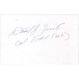 Captain Daniel J. Zoerb Signature of WWII fighter ace Captain Daniel J. Zoerb USAFGood condition.