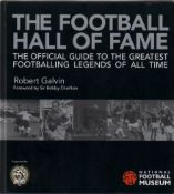 1966 England Footballers signed book. Hardback edition of The Football Hall of Fame - The Official