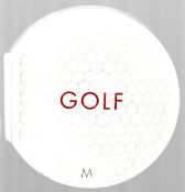 Golfers signed book. Toots circular hardback golfball shaped book, signed on the inside by golfers