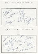 Signature Pieces Collection. Folder containing around 14 signature pages on 1979 Braintree and