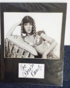 Amanda Barrie autographed presentation. Undedicated signature piece in the hand of Carry On and