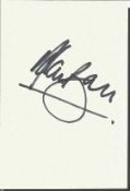 Alan Ball autographed card. Small card, perfect for framing within a football presentation, signed