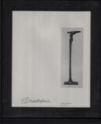 Dame Elisabeth Frink signed framed print. Rare 9x11 inch print of Study For Standard, Bronze