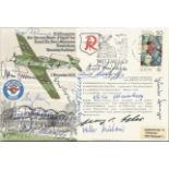 Luftwaffe Aces JG2 multi-signed cover. Unfathomably rare array of signatures. Hans Rossbach