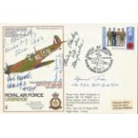 Luftwaffe ace Johannes Steinhoff and others signed RAF Special variation. Limited edition