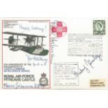 Top Luftwaffe Ace Erich Hartmann and others signed cover. Limited edition variation of the RAF