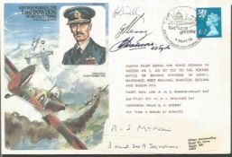 Wg CDr Herbert Hallows DFC and R Mc Nair Battle of Britain pilots signed Lord Trenchard historic