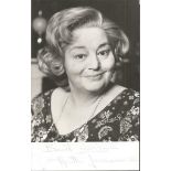 Hattie Jaques Carry on Actress signed 6 x 4 black and white photo Good condition. All items come