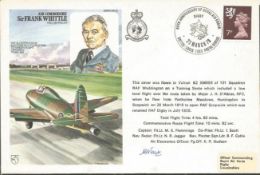 Sgt Harry Newton 111 Sqn Battle of Britain pilot signed Frank Whittle historic aviators cover Good
