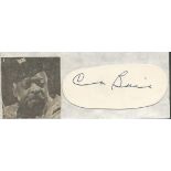 Count Basie signature piece set on larger page with small magazine photo Good condition. All items