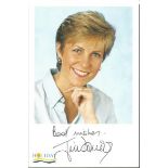 Jill Dando signed 6 x 4 colour photo Good condition. All items come with a Certificate of