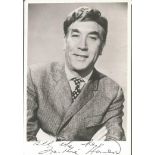 Frankie Howerd signed 6 x 4 black and white photo with original letter from his secretary Good