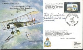 Sgt Wilfred Wilkinson 501 Sqn Battle of Britain signed Sopwith Strutter Bomber cover Good condition.