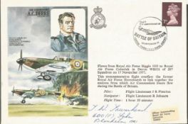 Sgt Thomas Townshend 600 Sqn Battle of Britain signed Alan Deere historic aviators cover Good