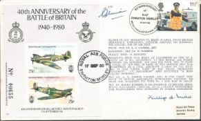 Wg Cdre George Grumpy Unwin Battle of Britain signed 50th ann cover C79. Good condition. All items