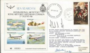 Sgt Charles Gibbons 236 Sqn Battle of Britain pilot signed Grrenham Common 1981 Air Tattoo cover