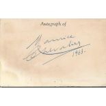 Maurice Chevalier signed autograph card dated 1963, comes with 10 x 8 b/w photo Good condition.