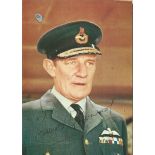 Trevor Howard signed 6 x 4 colour photo as Lord Dowding in the Battle of Britain movie Good