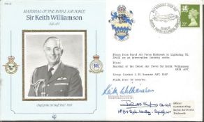 Sub Lt John Sykes 64 Sqn Battle of Britain signed MRAF Sir Keith Williamson Marshalls of the RAF