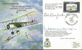 Sgt Roy Ford 41 Sqn Battle of Britain signed Sopwith Strutter Bomber cover Good condition. All items