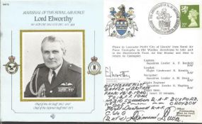 Sgt Raymond Puda 310 Sqn Battle of Britain signed MRAF Lord Elworthy Marshalls of the RAF cover