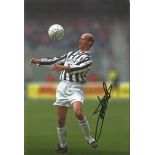 Attilio Lombardo signed Juventus 8x12 Photo. Good condition. All items come with a Certificate of