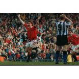 Steve Bruce Signed Manchester United 12X18 Photo Good condition. All items come with a Certificate