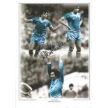 Kevin Reeves signed Manchester City montage 12x8 Photo. Good condition. All items come with a