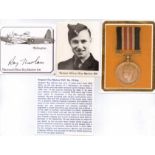 Warrant Officer Roy Marlow MM. Signature of 17 year-old Bomber CommandÜWellington rear