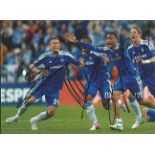 Chelsea Signed 8X10 Photo By Gary Cahill, Florent Malouda, Jose Bosingwa & Fernando Torres Good