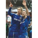 Fernando Torres & Juan Mata Signed Chelsea 8X12 Photo Good condition. All items come with a