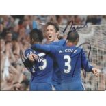 Chelsea Signed Chelsea 8X11 Photo By Florent Malouda, Fernando Torres & Ashley Cole Good