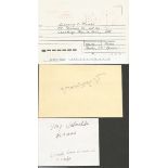 Mikhail Kalashnikov autographed card. Clean off white 6x4 index card with an undedicated signature