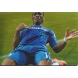 Didier Drogba Signed Chelsea 8X12 Photo Good condition. All items come with a Certificate of