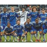 Chelsea Team Signed 8X10 Photo By John Obi Mikel, Gary Cahill, Petr Cech, David Luiz, Frank Lampard,