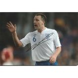 John Terry Chelsea Signed England 8X12 Photo Good condition. All items come with a Certificate of