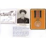 Signature of Bomber Command aircrew POW escaper SQUADRON LEADER WILLIAM MAGRATH awarded the Military